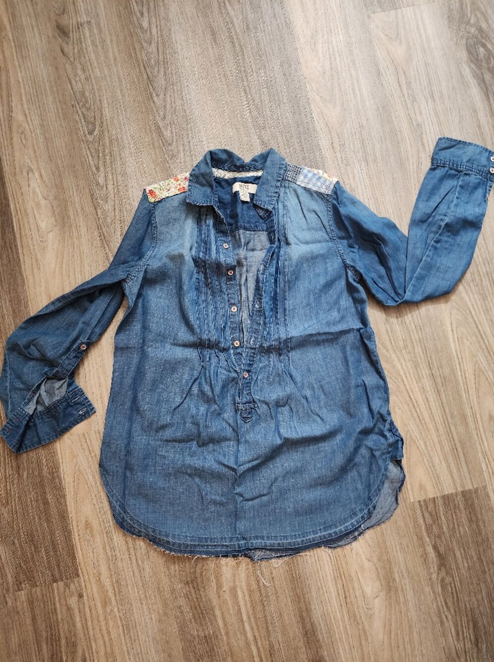 Patchwork Denim Tunic